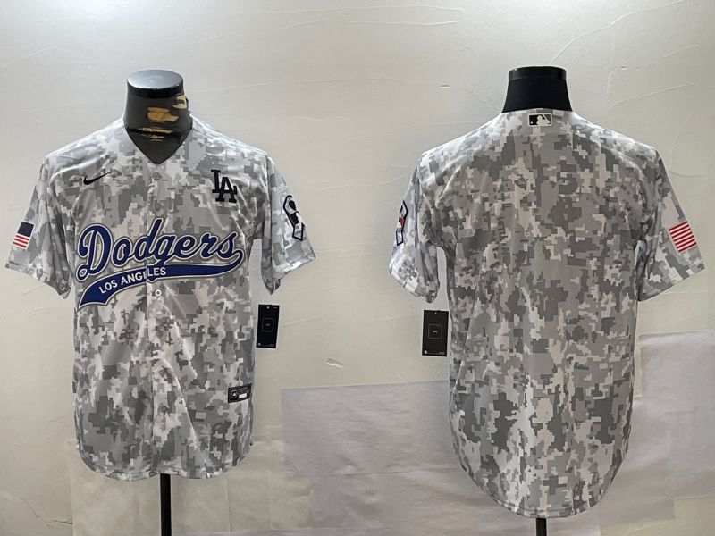 Men Los Angeles Dodgers Blank Camo Joint Name 2024 Nike MLB Jersey style 1->los angeles dodgers->MLB Jersey